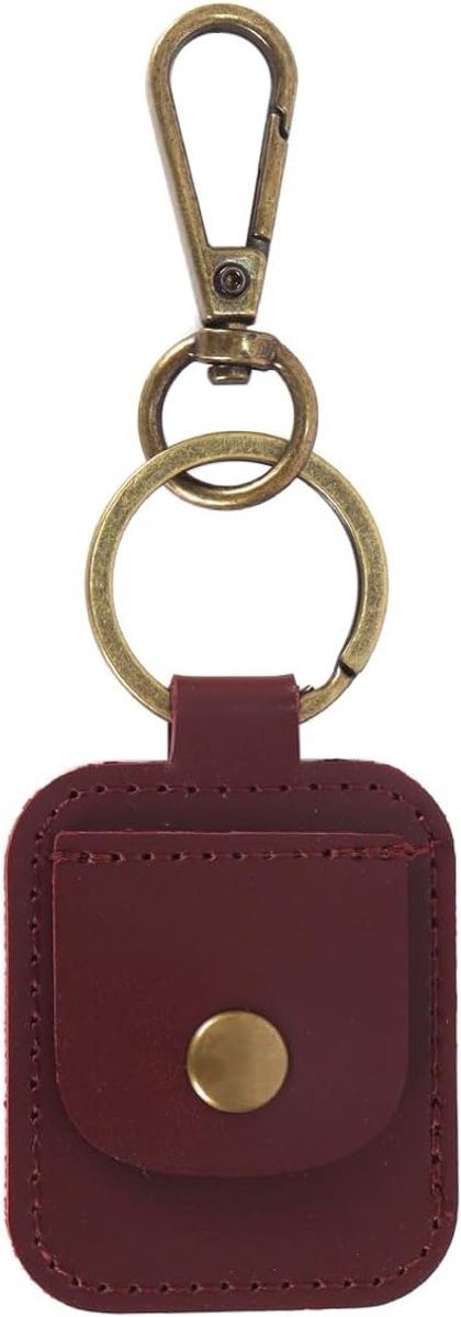 Draagbare Sieradenbox met Sleutelhanger, Ideaal voor Reizen, Opslag van Kettingen en Accessoires (Rood)
