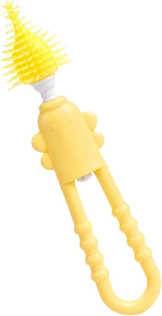 Fles Borstel Set - Speen Reiniger - Baby Spullen Schoon - Duurzaam Siliconen PP - 163 cm Lengte - Geel — afbeelding 5