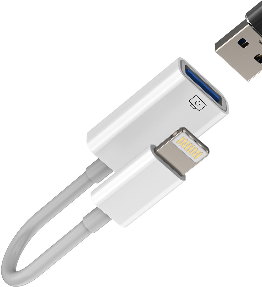 Dailygoods - USB-A Lightning Adapter voor iPhone en iPad