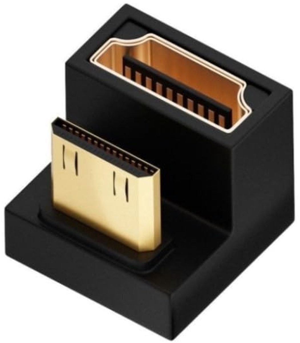 Dailygoods - Mini HDMI naar Standaard HDMI Adapter met 180 Graden Draai