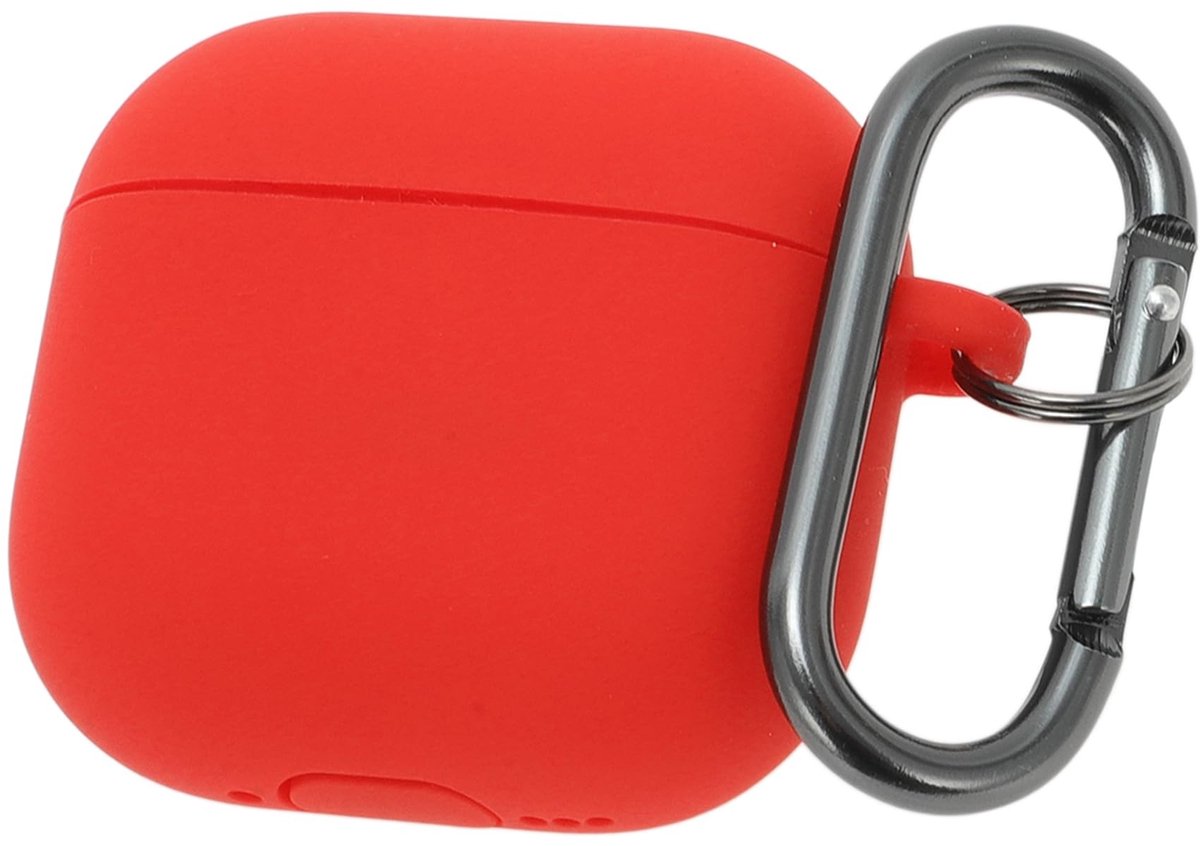 Dailygoods - Siliconen Beschermhoes voor AirPods 4 Rood