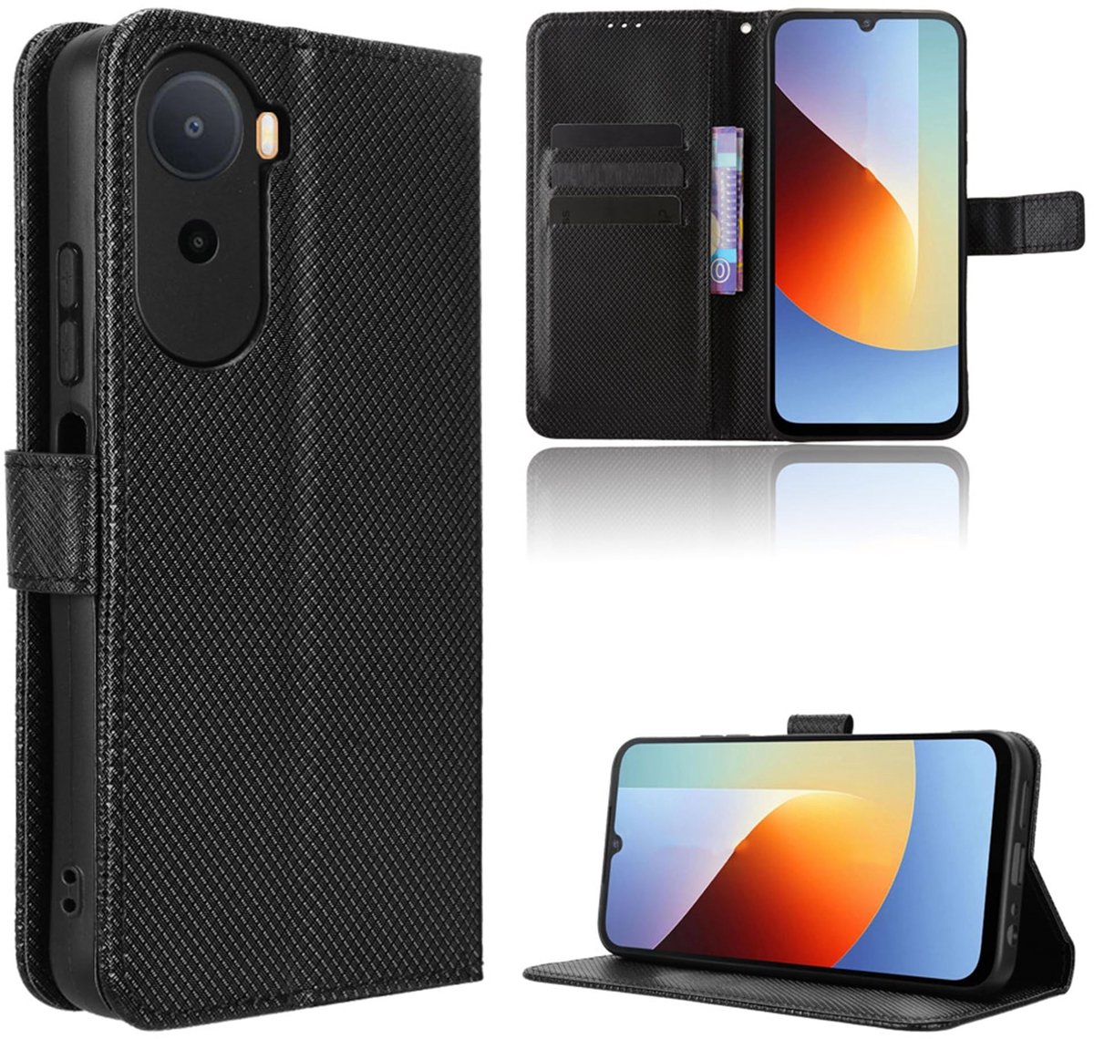 Dailygoods - Premium Beschermhoes voor Redmi A7 Pro 4G met Kaartsleuven