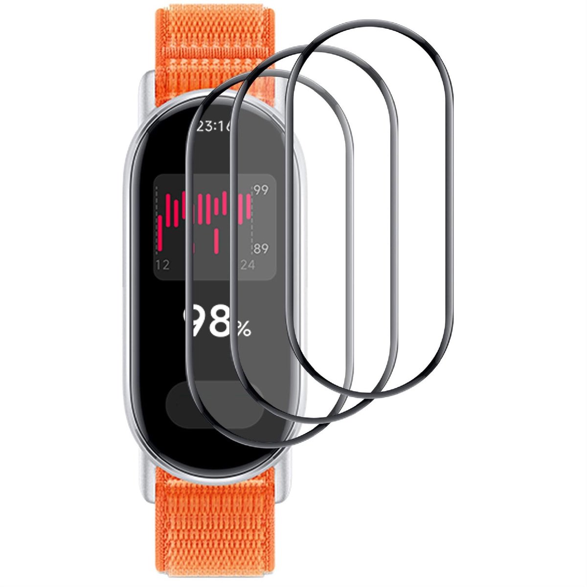 Dailygoods - 3-pack Schermbeschermer voor Smart Band met Volledige Dekking