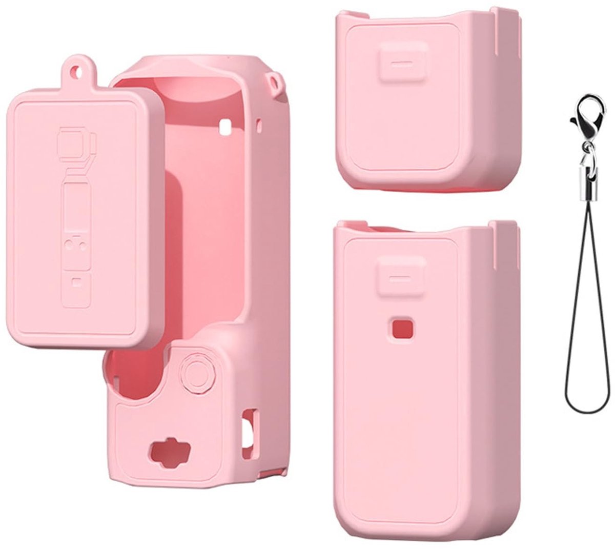 Dailygoods - Siliconen Beschermhoes voor Sportcamera met Accessoires