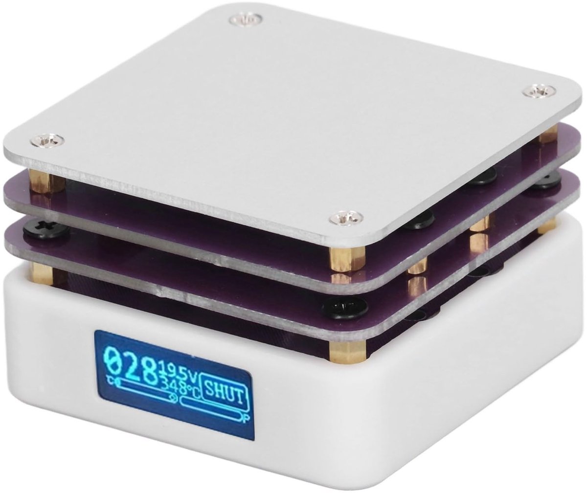 Dailygoods - Dailygoody - Mini Heating Plate - Solderen - Efficiënt PCB Voorverwarmingsstation - Compact formaat - Voorverwarmen - Ideaal voor hobbyisten - Geschik...