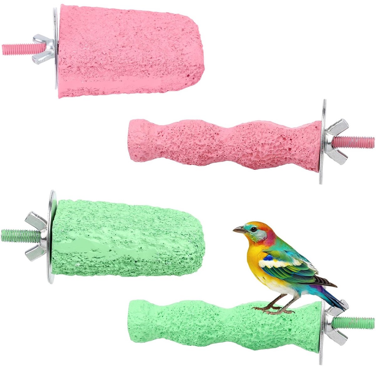 Dailygoods - Set van 4 Anti-Slip Vogelsnavel Slijpstenen