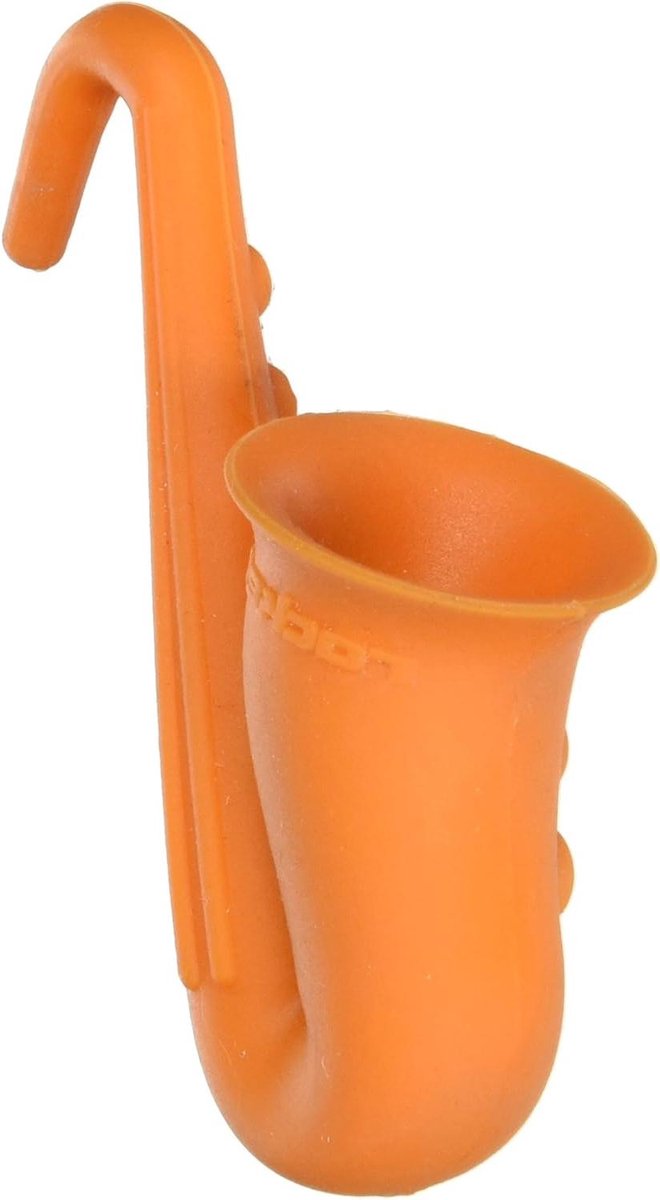 Stoom Realizer - Deksels Houder - Koken - Saxofoon Vorm - 40 x 10 x 130 mm - Zwart