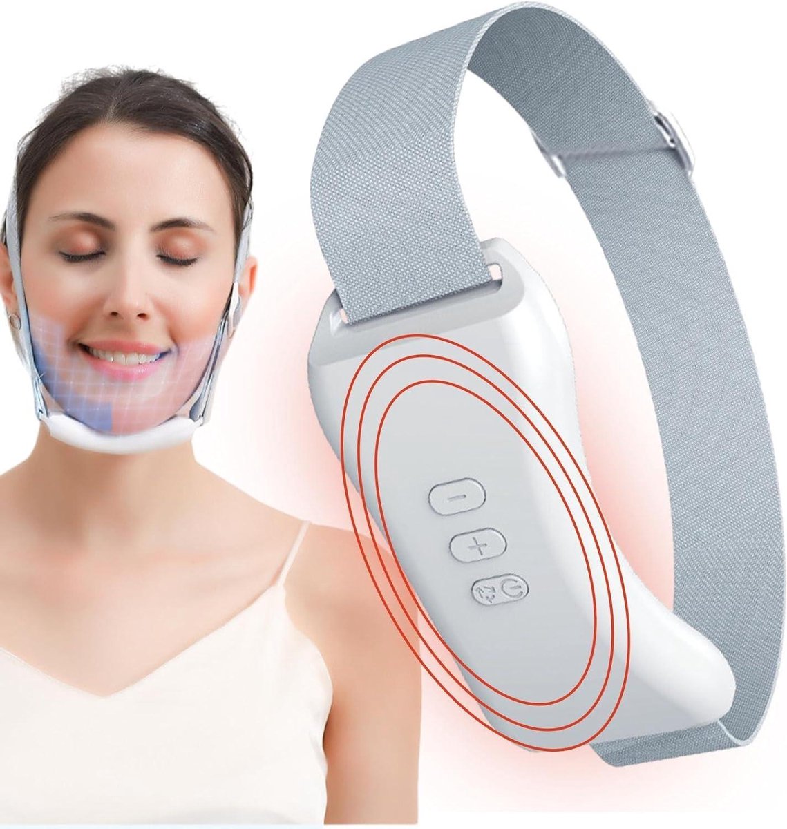 Gezichtsverwijderaar, microstroom-gezichtsapparaat, Hebeauty-instrument, elektrisch gezichtsmassageapparaat, Smart V Face voor kantoor, familie