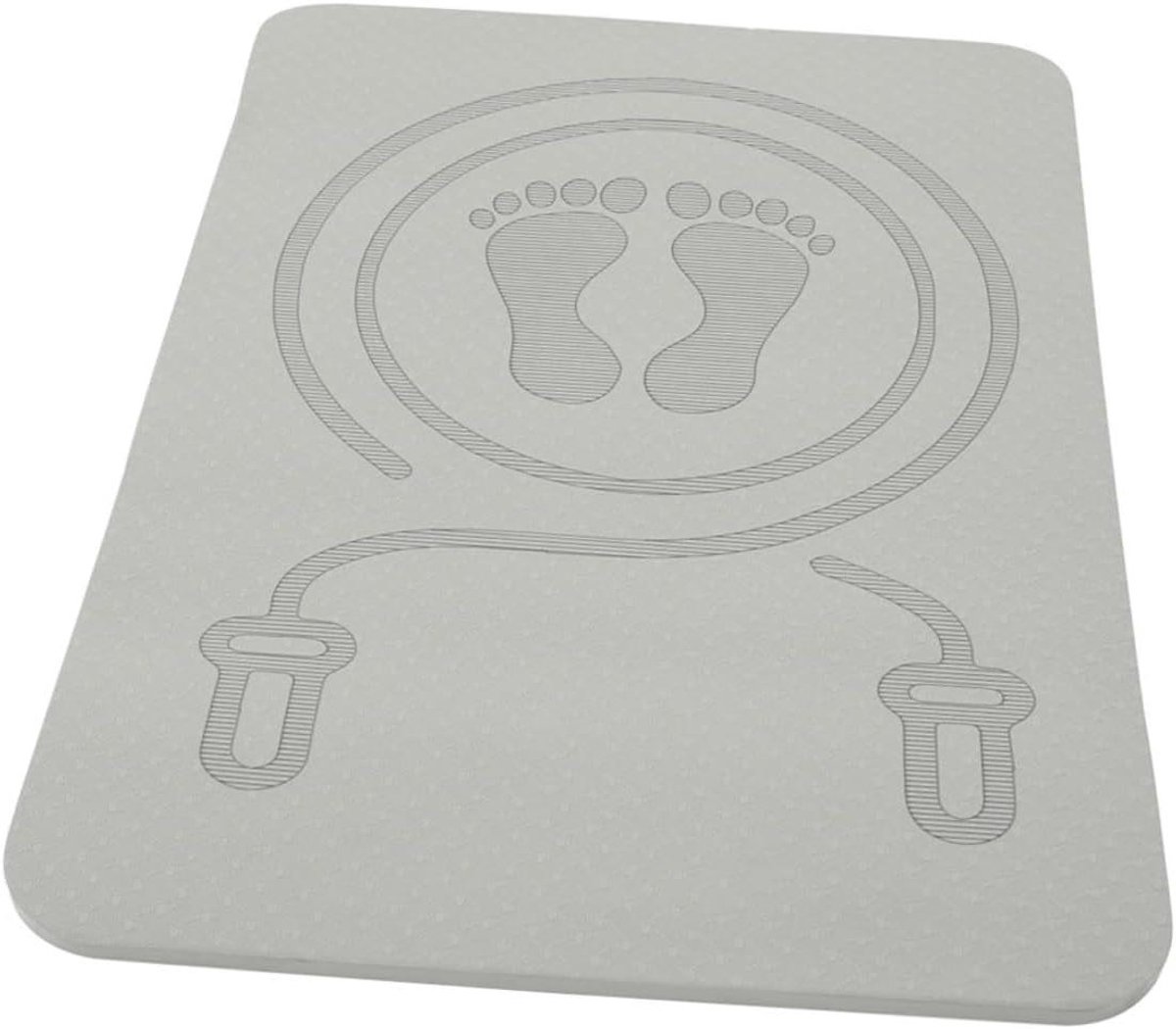 Springmat - Oefenmat - Thuis sporten - Geluiddempend - 60x40 cm - Grijs