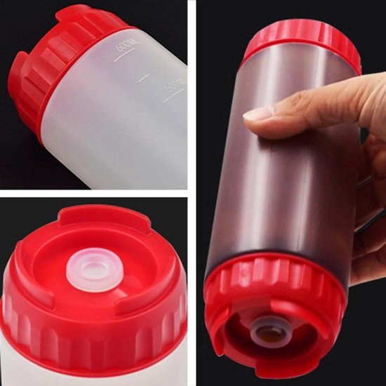 Flexibele PE-sausfles van 500 ml