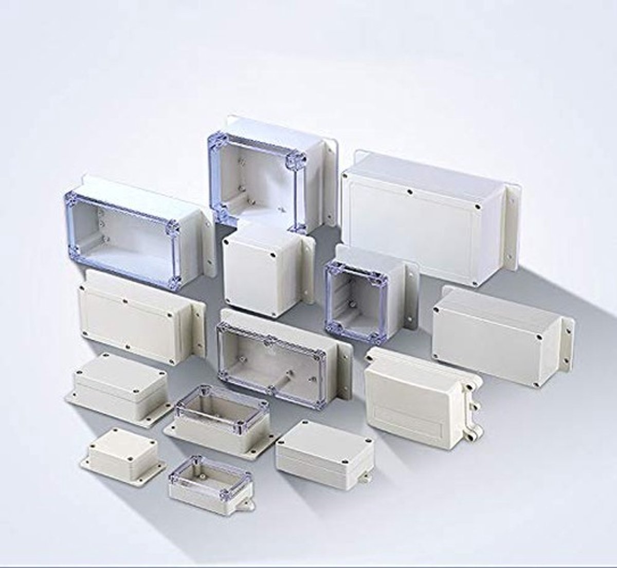 Dailygoods - Dailygoody - IP65 Waterdichte Aftakdoos - Elektrische Projectbehuizing - Kunststof - Wit - Voor Elektronische Projecten - 100% Gloednieuw - Geschikt
