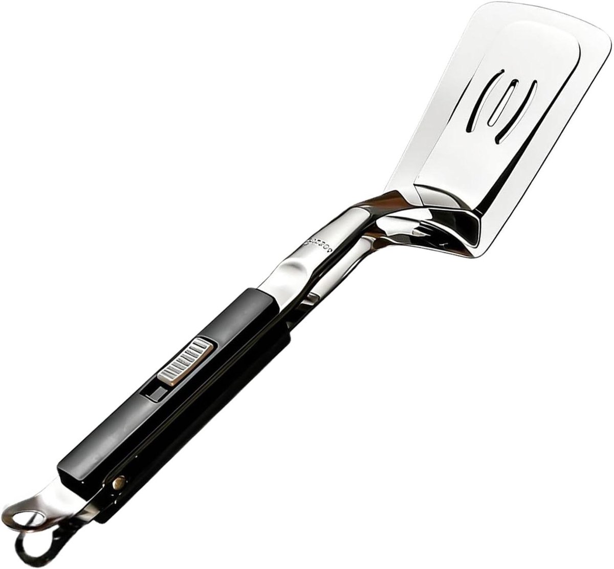 Barbecue Tang - Voedsel Klem - Buiten Koken - Vetafvoer Structuur - 29 cm - Zwart