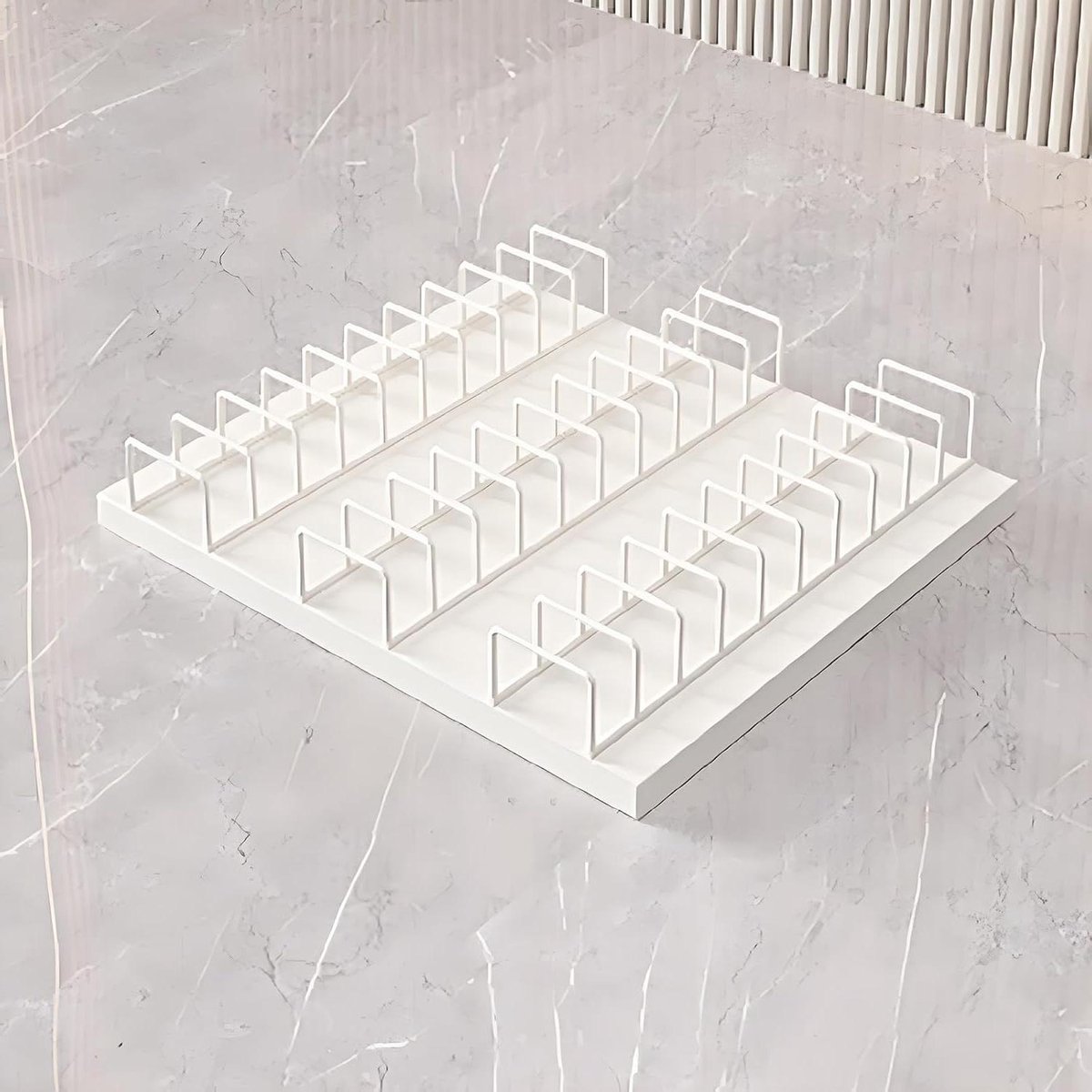 Tegel Display Stand - Sample Houder - Winkel Presentatie - Ruimtebesparend Ontwerp - 50cm - Wit