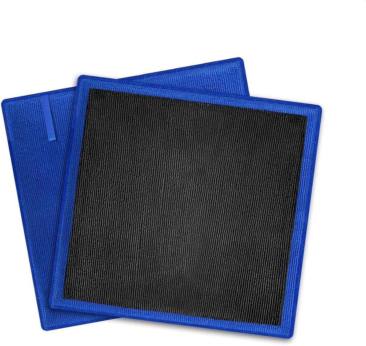 Klei Handdoek - Detailing Doek - Auto Reinigen - Dubbelzijdig Gebruik - 30x30 cm - Zwart Blauw