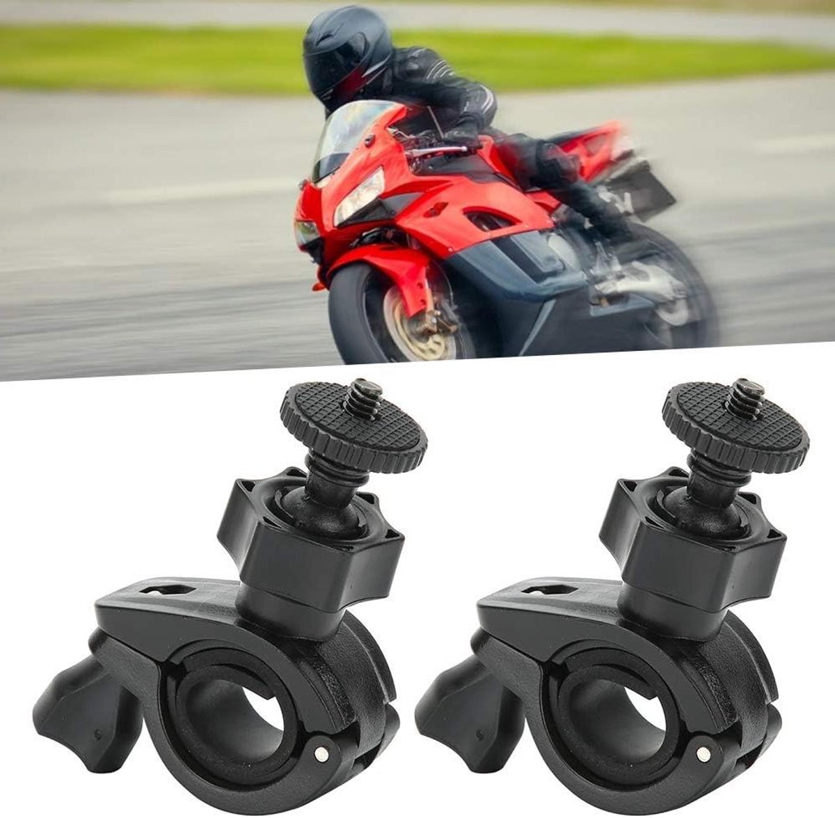 Auto Dash Cam Houder - Camera Beugel - Veilig Rijden - Rotatievrijheid Hoek - 2 Stuks - Zwart