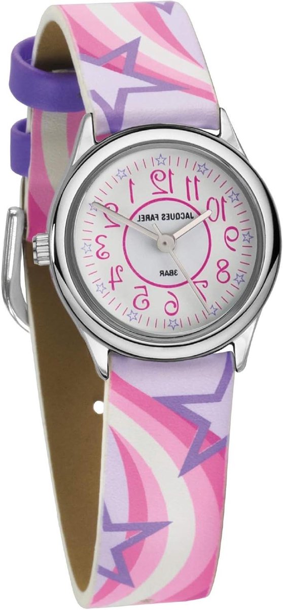 Kinderhorloge Sterren - Analoge Klok - Tijd Leren Lezen - Klimaatneutraal Geproduceerd - 26 x 5 x 2 cm