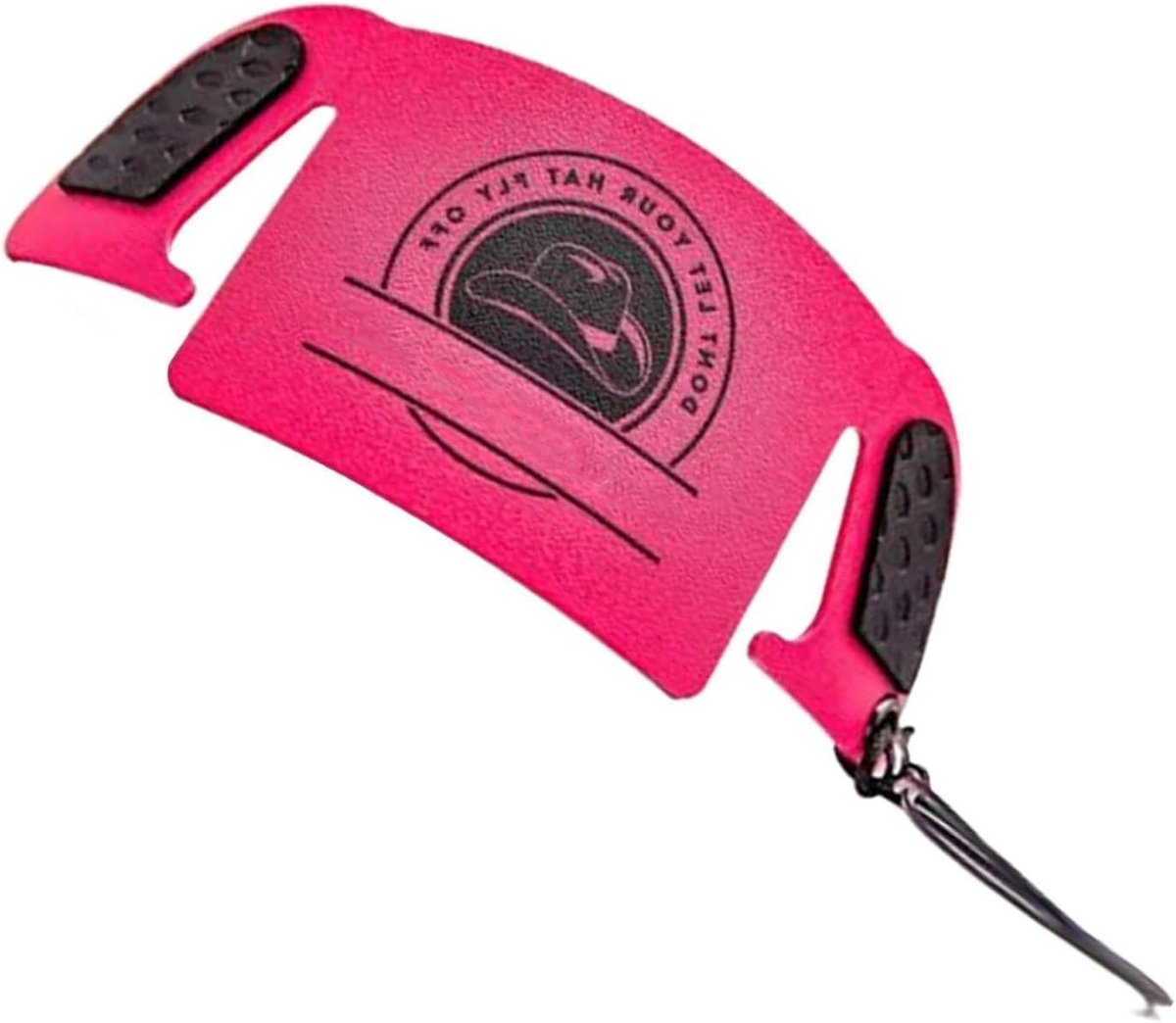 Hoed Riem - Hoeden Clip - Outdoor Activiteiten - Verstelbare Maat - 18 x 7.5 cm - Zwart