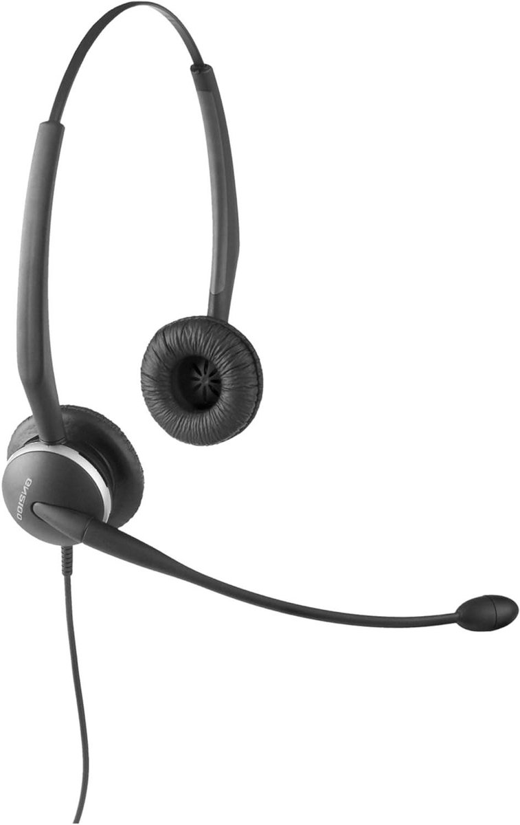 Duo Headset - Telefoon Hoofdtelefoon - Heldere Gesprekken - Gehoorapparaat Compatibel - Niet Gespecificeerd - Zwart