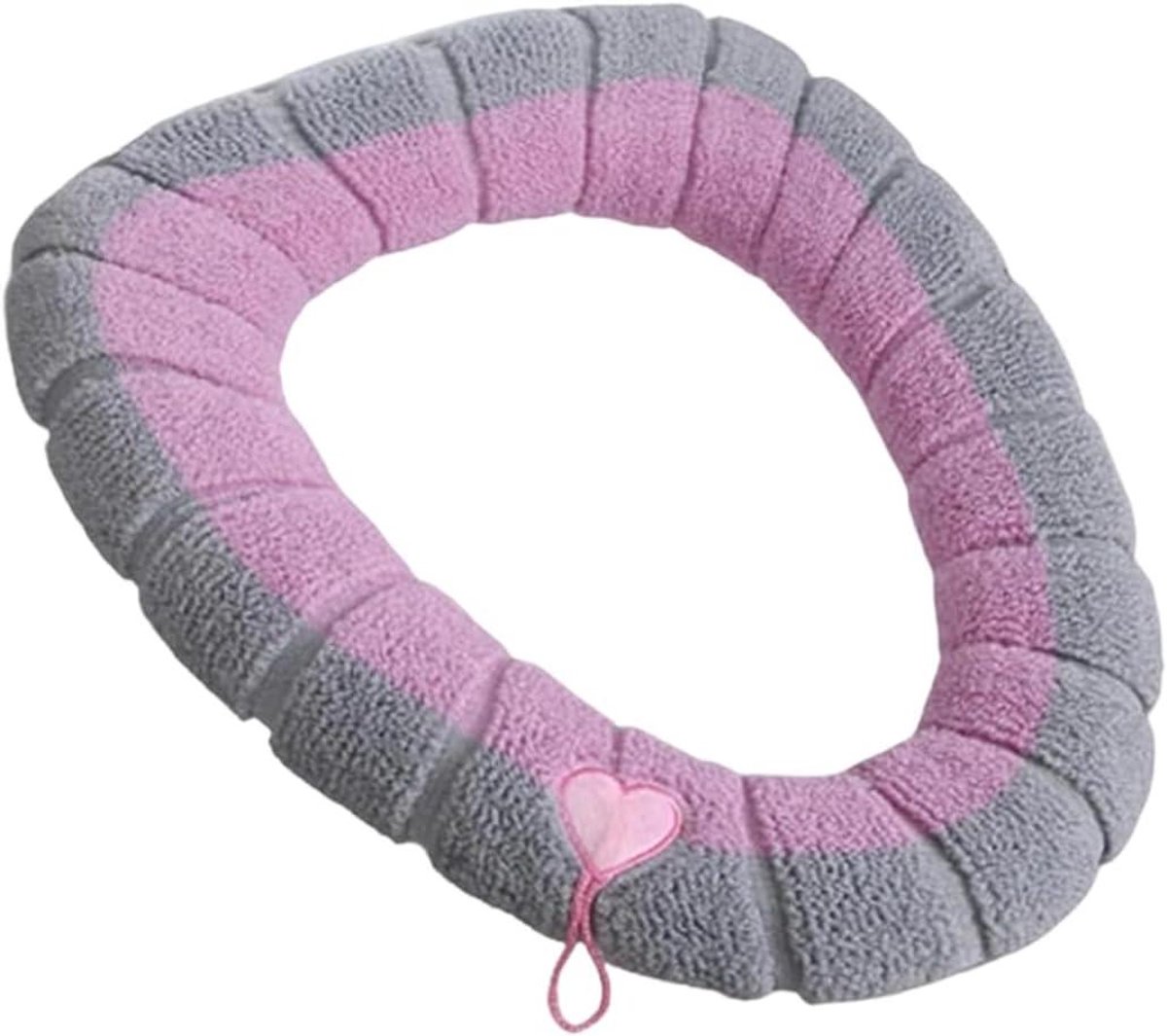 Toiletbril Hoes - Warme Toiletzitting - Badkamer Comfort - Verhoogde Hygiëne - 42x32 cm - Roze