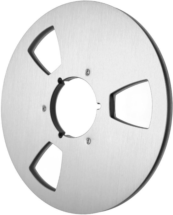 Lege 1/4 10.5 Inch Tape Reel met 3 Gaten, Professionele Aluminium Leeg Spoel voor Bandrecorder en Geluidsopnames — afbeelding 3