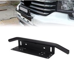 Kentekenplaat Beugel - Verstraler Houder - Extra Verlichting - Geen Carrosserieaanpassing - Universeel - Zwart