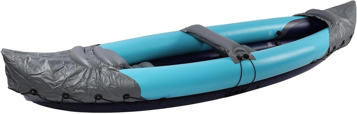 Opblaasbare Kano - Waterfiets Boot - Vissen Raften Varen - Verdikt Waterdicht PVC - 60x38x23 cm - Blauw