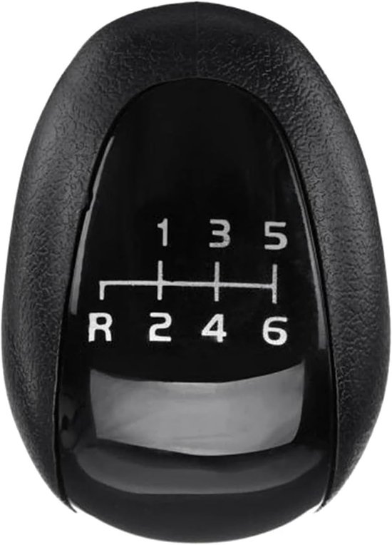 Versnellingspookknop - Schakelhendel - Rijervaring Verbeteren - 6 Versnellingen Gegraveerd - 64 mm Hoog - Zwart — afbeelding 5