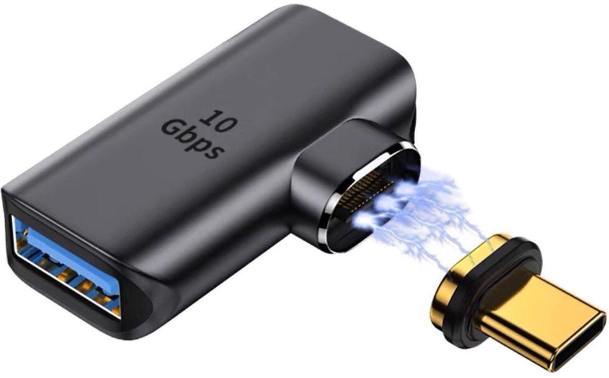 Dailygoods - Magnetische USB C Adapter met 90 Graden Hoek