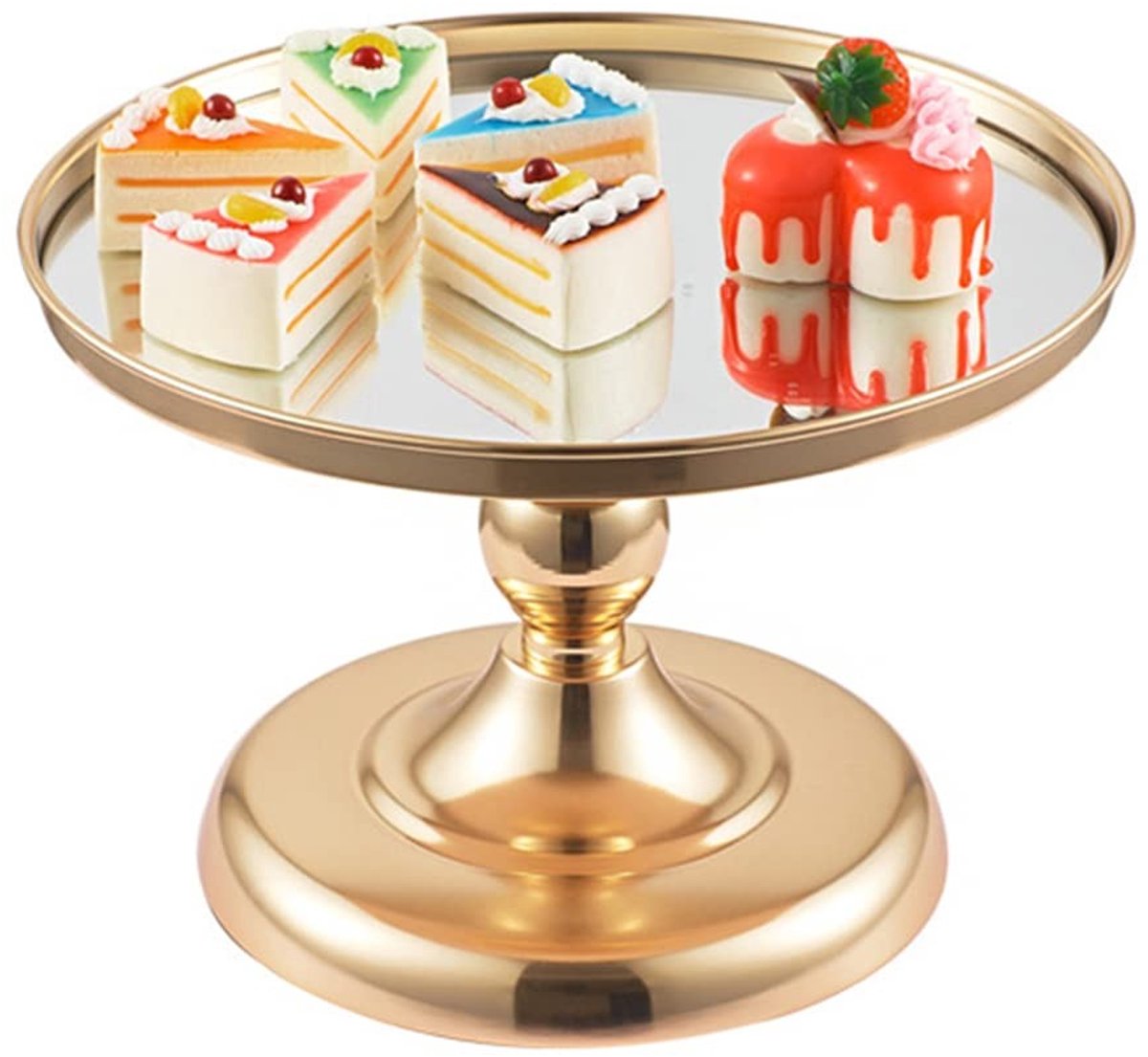 Dailygoods - Smeedijzeren Taartstandaard voor Bruiloft en Verjaardag - Goud