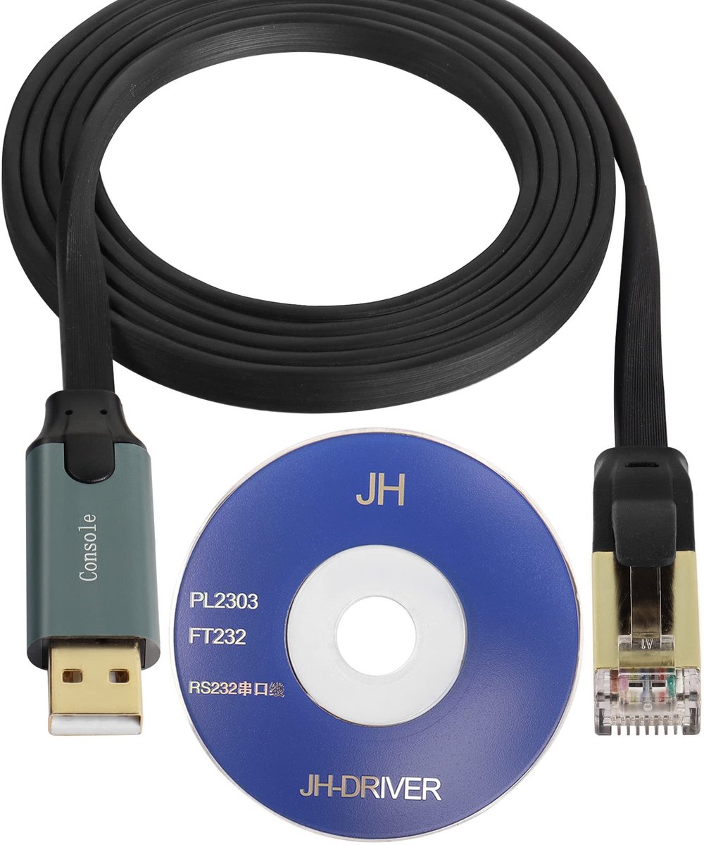 Dailygoods - USB Consolekabel voor Netwerkapparaten met RJ45