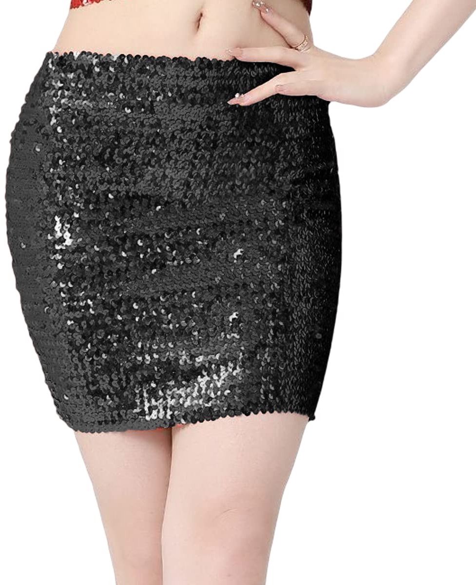 Dailygoods - Glinsterende Pailletten Rok voor Dames, One Size