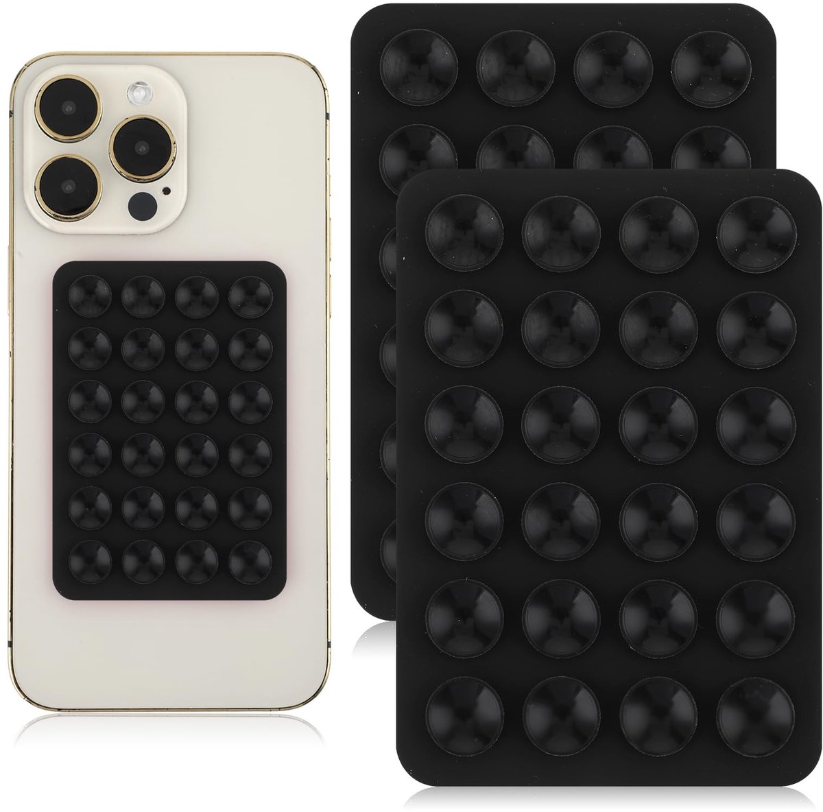 Dailygoods - Set van 2 Siliconen Zuignap Telefoonhouders