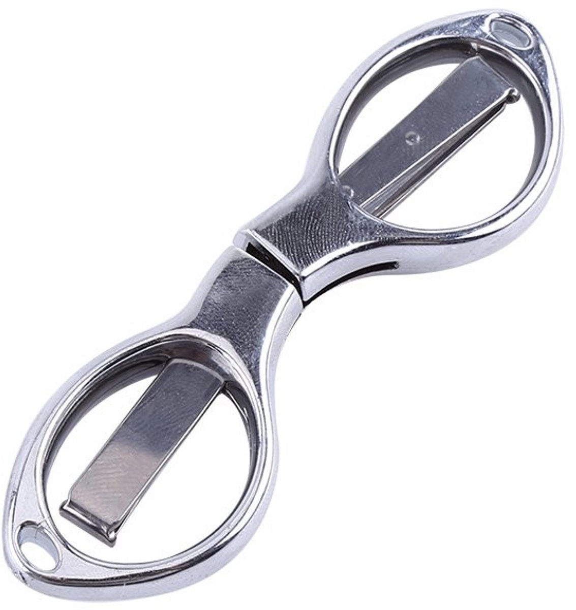 ONF3 - Mini Opvouwbare Knipschaar - Handig Voor Reizen - Zilver - Ideaal Voor School - Lichtgewicht En Compact - Perfect Voor Hobby's En Kamperen