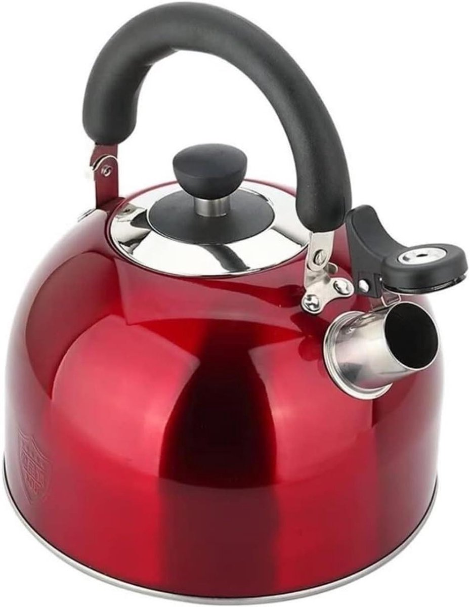 Waterketel Voorzien van Fluit - Theepot Ketel - Water Verwarmen - Roestvrij Staal - 3L Cap
