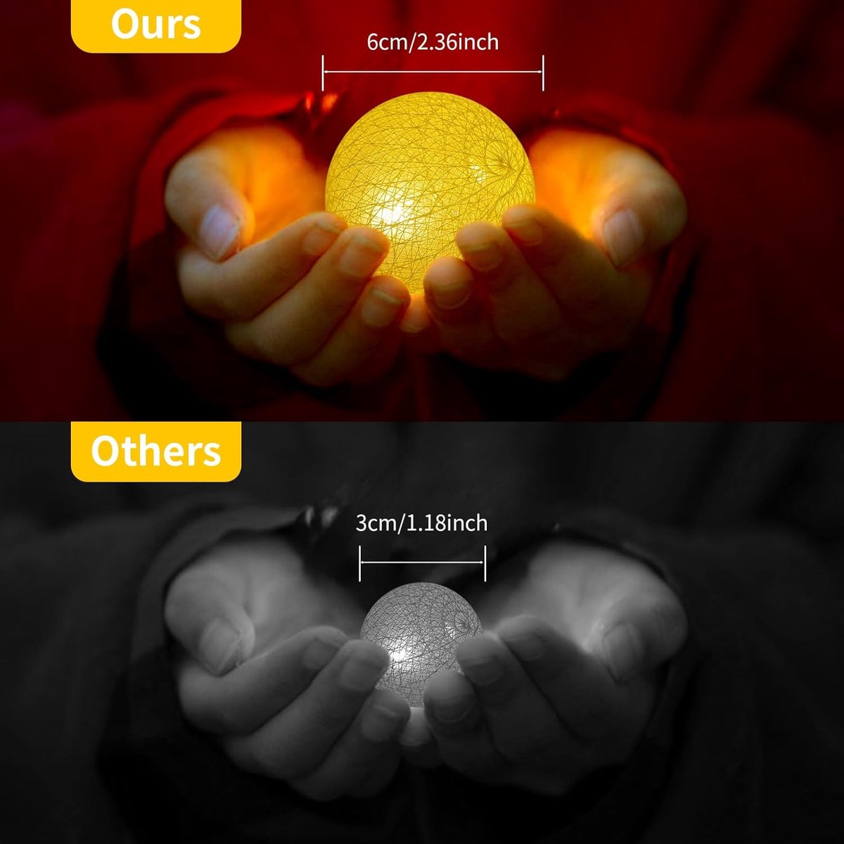 Decoratieve LED Lichtketting met Katoenen Bollen op Batterijen voor Sfeervolle Verlichting — cadeau in Wonen & Interieur - foto 3