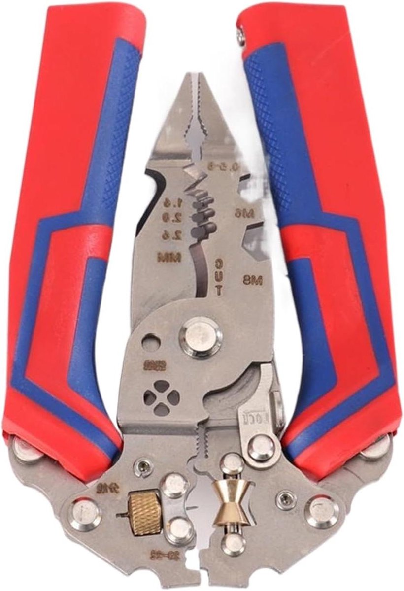 Draadstripper Multifunctioneel - Kabeltang 13-in-1 - Elektrisch Werk - Geïntegreerde Spanningsmeter - 8-24 AWG - Uniek