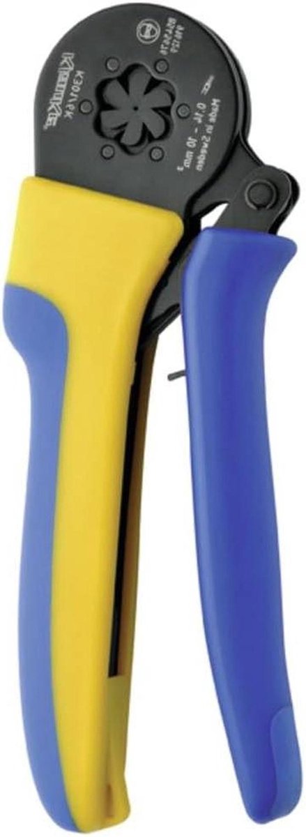 Krimptang - Persgereedschap - Adereindhulzen Aansluiten - Ergonomische Greep - 0.14-10 mm² - Chroom