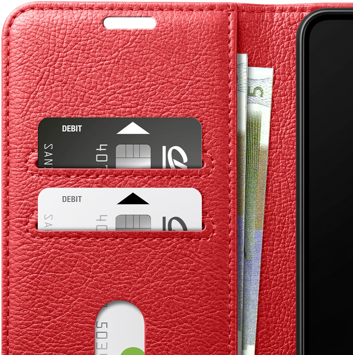 Zanae, Étui pour Redmi Note 15 Pro 5G avec Fonction Support et Languette Magnétique, Rood