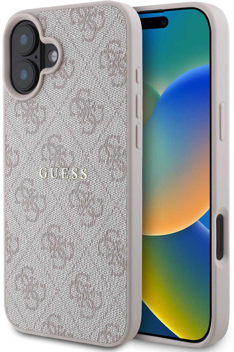 Guess telefoonhoesje voor iPhone 16 - MagSafe - Pink