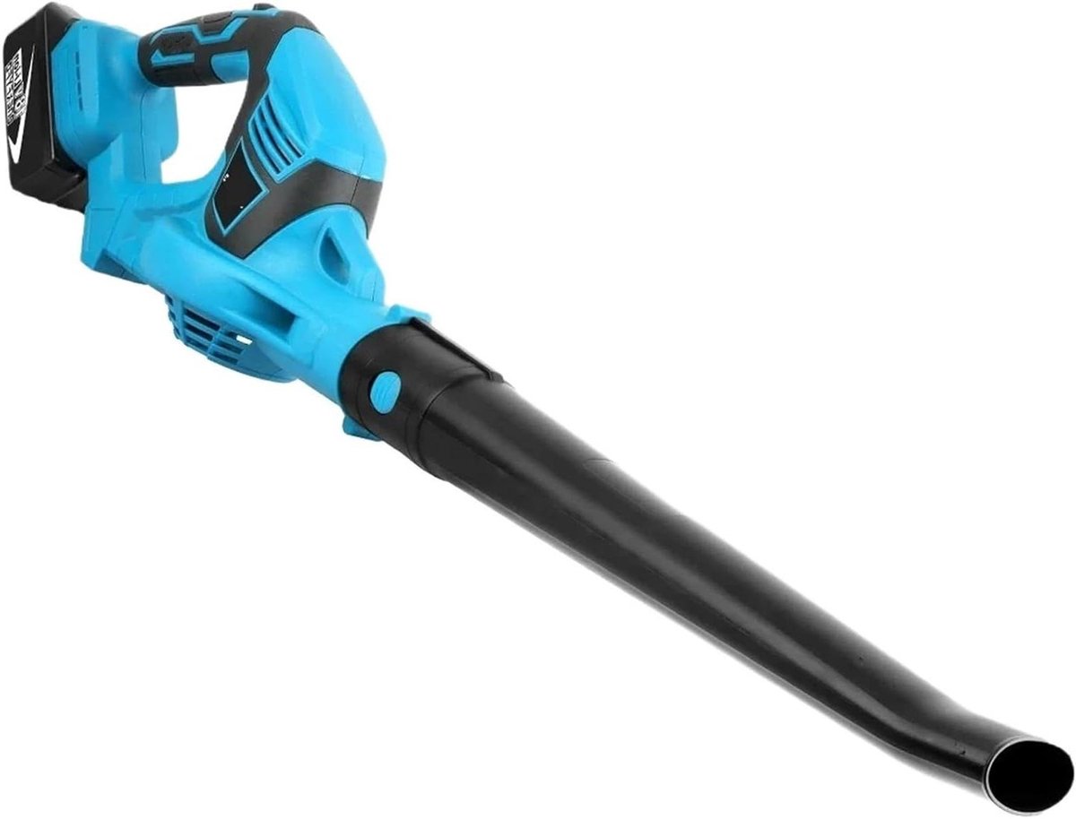 Elektrische luchtblazer - Snoerloze reiniger - Tuin reinigen - 2-in-1 functie - 18V compatibel - Zwart