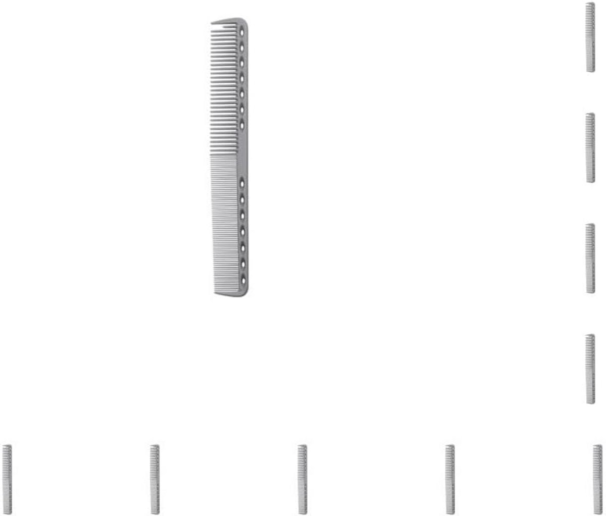 10x Professionele Antistatische Haar Styling Kam Set - Knippen, Verven & Föhnen - Grijs