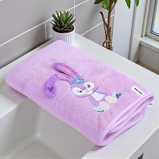 Kinder badhanddoeken - Baby handdoeken - Na het badderen - Extra zacht microvezel - Standaard maat - Roze van Kinder — afbeelding 2