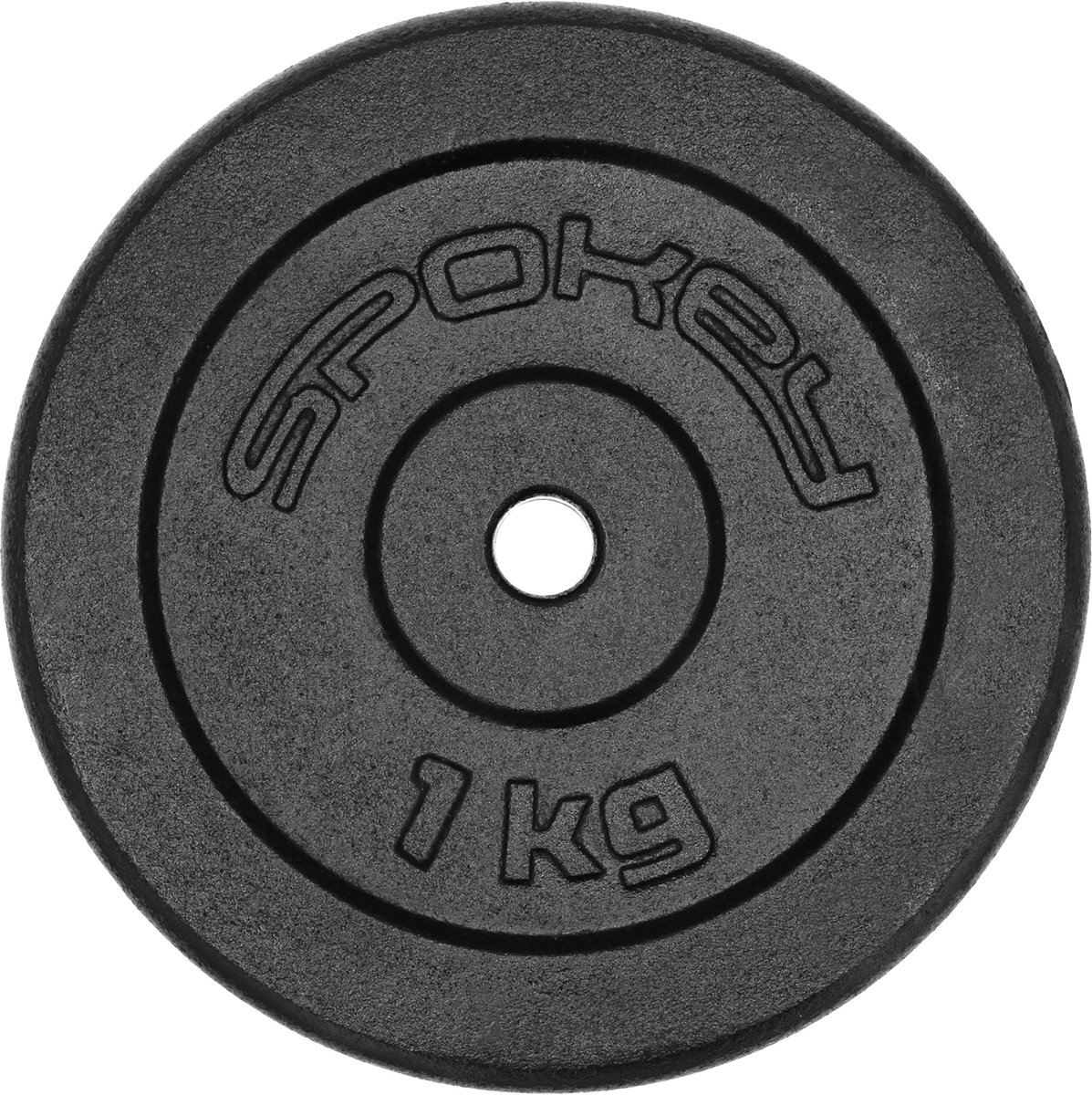 Spokey SINIS Gietijzeren haltergewicht - Zwart - 1 kg