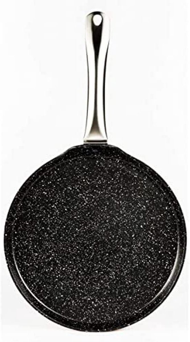 Pannenkoekenpan - Crêpe pan - Lekker ontbijten - Antiaanbaklaag - 28 cm - Koperkleurig