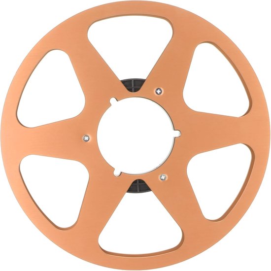 Lege Spoel - Tape Haspel - Geluid Opnemen - 6 Gaten Ontwerp - 10.5 Inch - Goud van Merkloos — afbeelding 5