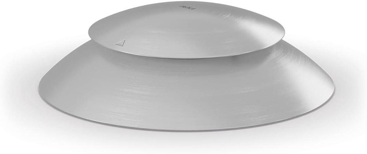 Vuurschaal Deksel - Afdekking Buitenhaard - Bescherming Tegen Weer - Ventilatiesysteem - Diameter 39 cm - Zilver