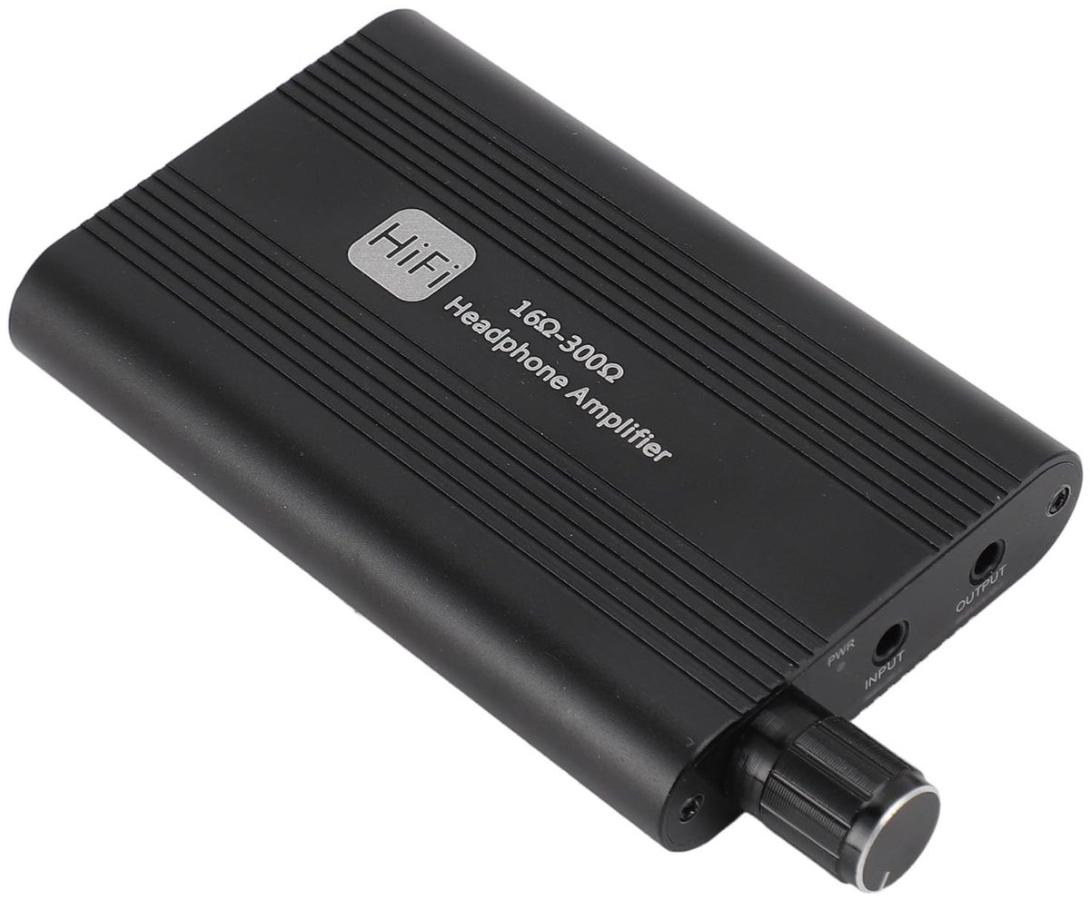 aladdien - Draagbare Hoofdtelefoonversterker - Geluidskwaliteit - 2-traps Versterkingsschakelaar - Brede Compatibiliteit - 3,5 Mm AUX-ingang - Gesch...
