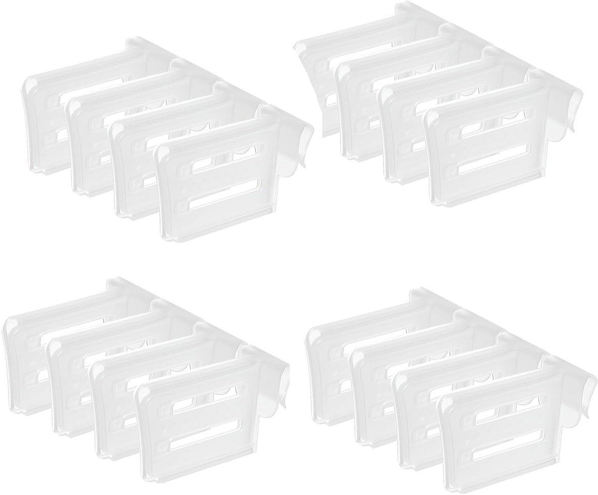 Multifunctionele Koelkast Scheidingswand - 16 Stuks Snap-on Plank, Organizer voor Voedsel, Dranken en Eieren, Ideaal voor Fruit en Opslag
