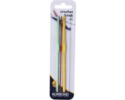 Korbond 3 crochet hooks Multicolor