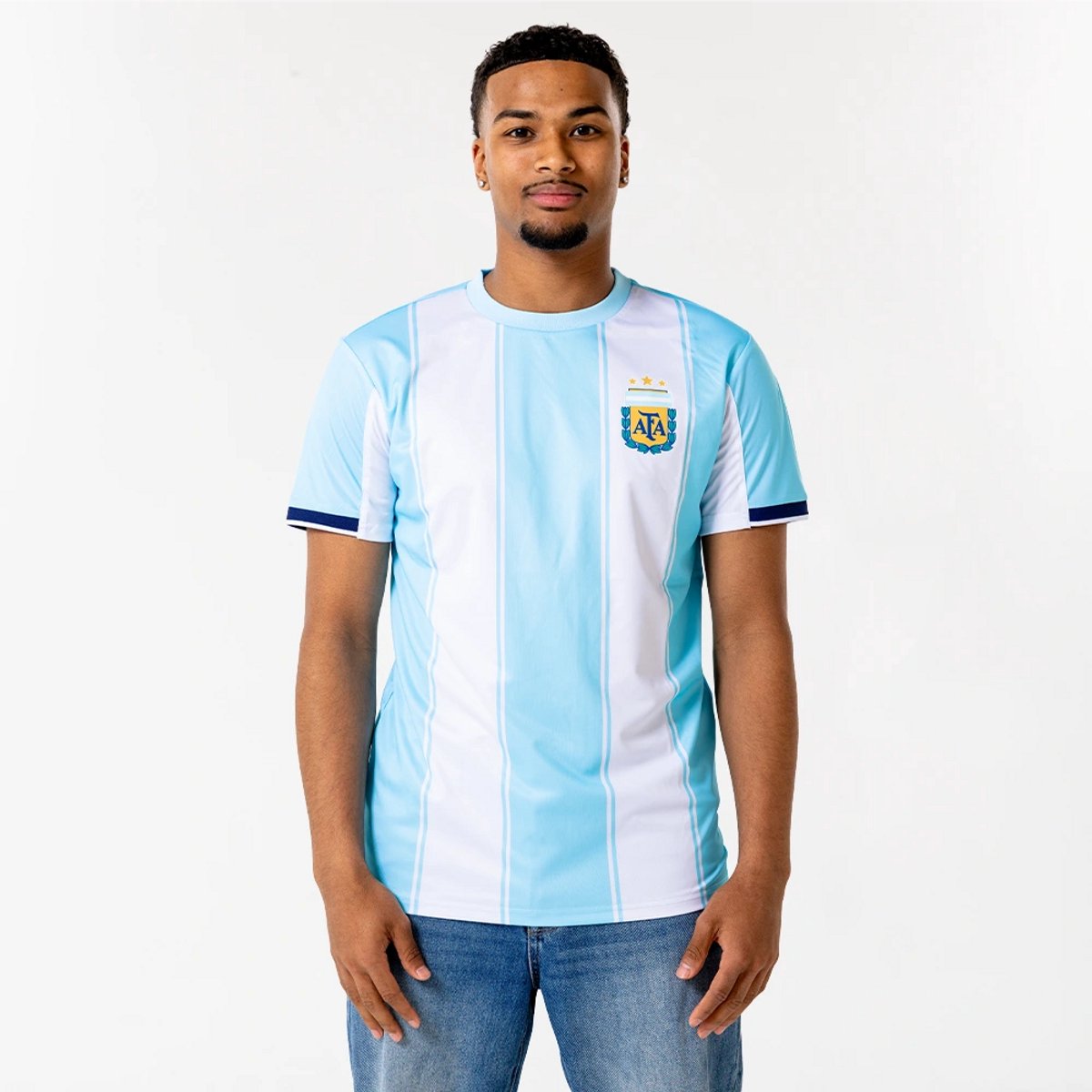Argentinië Thuis Shirt Heren - Maat S t/m XXL - Argentinië Voetbalshirt - 100% Polyester - Officiële Fanmerchandise